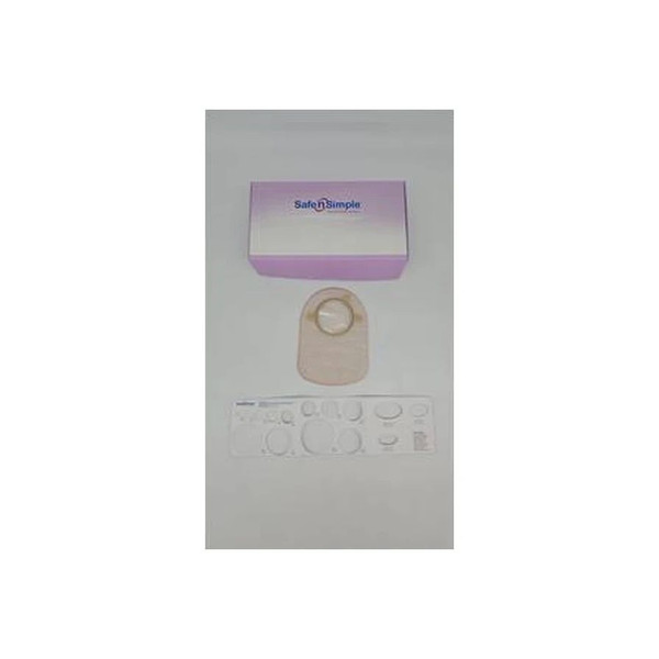 Safe N Simple - Sns7400234 - 8" Closed 2 - Piece Pouch, Beige, 70Mm, 3/4" Flange With Belt Tabs