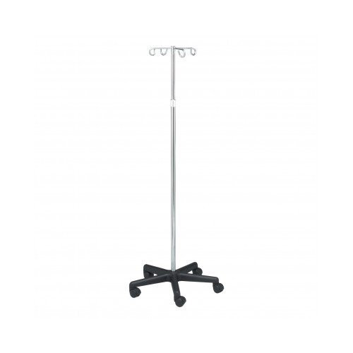 Dukal - 4356 - Iv Pole, 4 Hook, 5 Caster, Adjust 47" - 84"