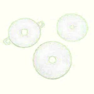 Torbot - 2456-08 - Group 3" Round Hypalon Soft White Face Plate, Flat, 1"