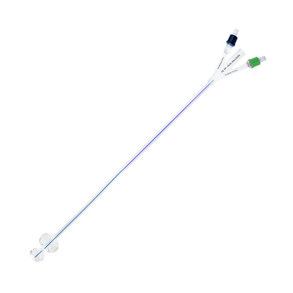 Hr Healthcare - Duette - D-10016 - Catheter, Foley 2-Way Dual Bal L Sil 100 16 Fr 