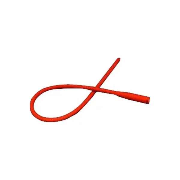 Amsino - Amsure - As44014 - International - Urethral Catheter Straight Tip Red Rubber 14 Fr 16 Inch