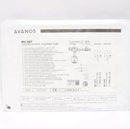 Avanos Medical - Mic-Key - 0120-24-4.0 - Gastrostomy Feeding Tube Kit Fr Cm Silicone Sterile