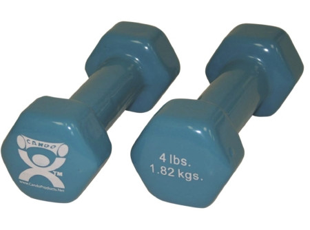 Fabrication Enterprises - Cando - 10-0553-2 - Dumbbell Pair Hexagon Heads 4 Lbs.