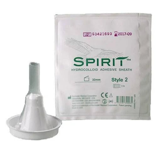Bard Rochester - 37304 - Spirit Style 2 Hydrocolloid Sheath Male External Catheter, Large 36 Mm