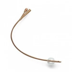 Cardinal Health - Dover - 605189Ic - 2 - Way Silver - Coated Silicone Foley Catheter 18 Fr 5 Cc