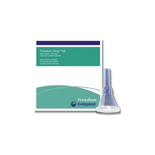Coloplast - Freedom Clear Ss - 5210 - Male External Catheter Self - Adhesive Seal Silicone Medium