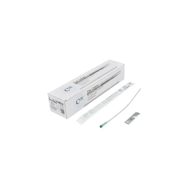 Convatec - Cure Hydrophilic - Hm14C - Catheter Urethral Coude Tip Coated Plastic 14 Fr 16 Inch