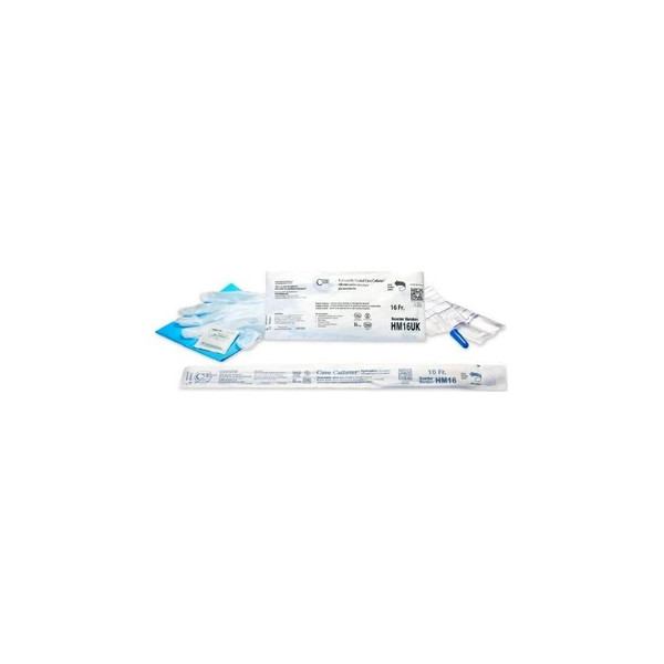Convatec - Cure Hydrophilic - Hm16Uk - Catheter Intermittent Tray Ushape Straight Tip 16 Fr Coated Pvc