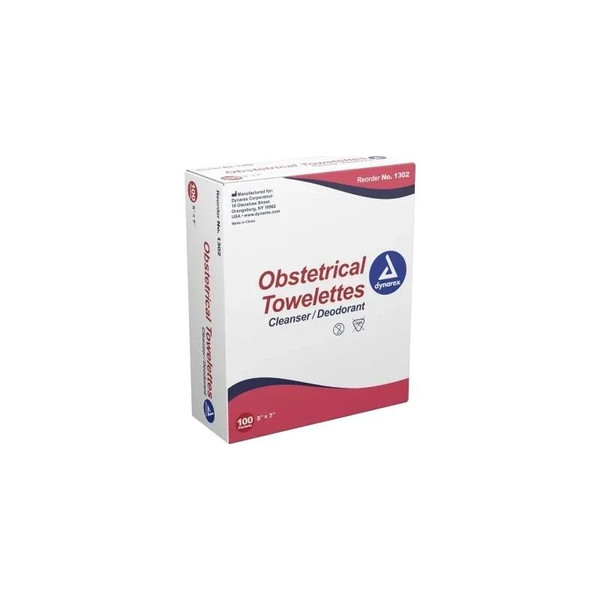 Dynarex - 1302 - Towelette, Moist Ob Ind Wrap 5"X7"