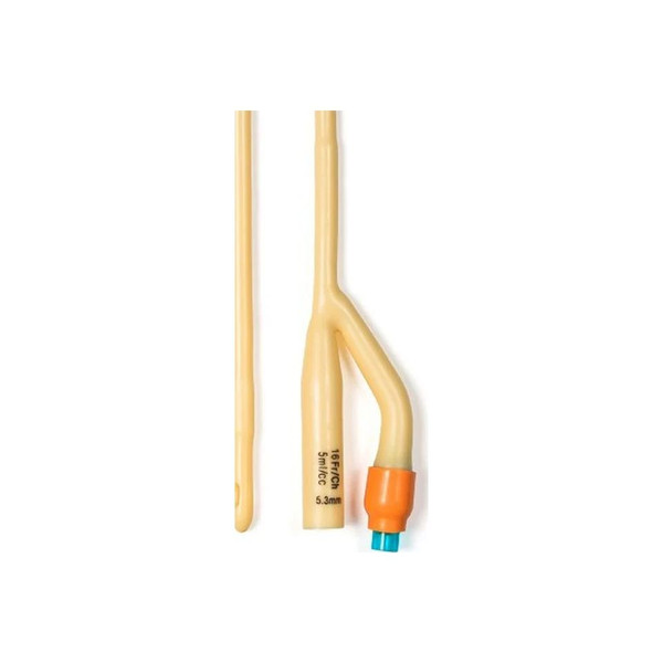 Dynarex - 4936 - Foley Catheter 2 - Way Standard Tip 5 Cc Balloon 16 Fr Silicone Coated Latex