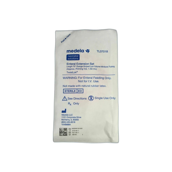 Medela - Tl07018 - Twistlok Enteral Feeding Extension Set 70 Inch, 1.5 Ml