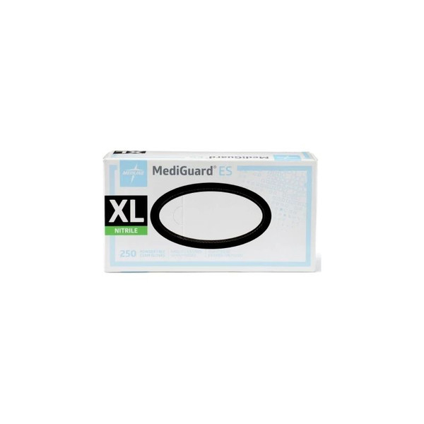 Medline - Mediguard Es - Mg3004 - Exam Glove X - Large Nonsterile Nitrile Standard Cuff Length Textured Fingertips Blue Not Rated