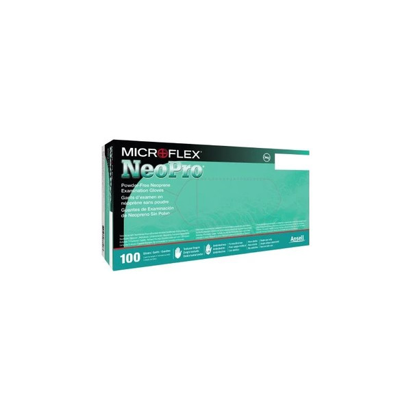 Microflex - Neopro - Npg-888-S - Exam Glove Small Nonsterile Polychloroprene Standard Cuff Length Textured Fingertips Green Chemo Tested