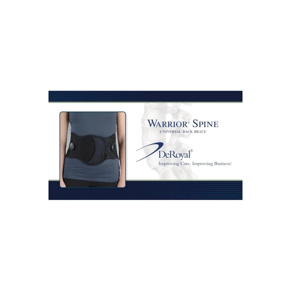 Deroyal - Warrior Spine 650 Powered By Boa Fit System - 159-03 - Back Brace, Universal 24" - 60"