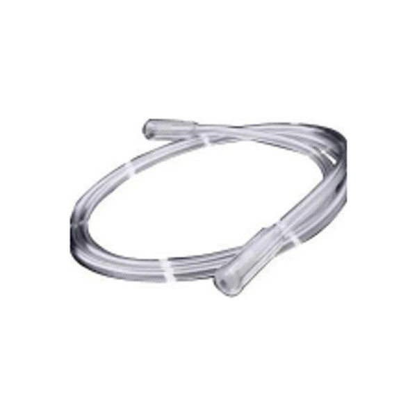 Salter Labs - Oxygen Tube - 2035-35-20 - 35' Supply With 3/16" I.D Three - Channel Safety Tubing, Clear, "Ribbed" End Piece Rounded & Tapered Edges Will Not Coil Up On Floor.
