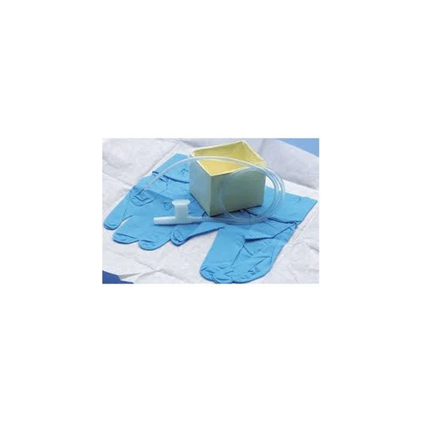 Sun Med - Airlife - 4865T - Suction Kit, W/Cath/Glvs/Basinblu Nitrl 10Fr