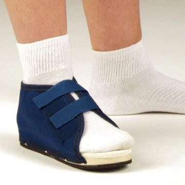 Deroyal - 2021-14 - Industries Post - Op Shoe, Navy Canvas Wood, Hook/Loop, Female, X - Large
