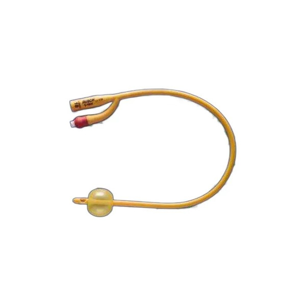 Teleflex - Rusch - 180705240 - Gold Foley Catheter 2 - Way Standard Tip 5 Cc Balloon 24 Fr Silicone Coated Latex