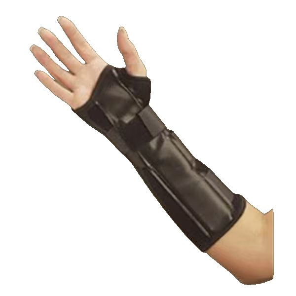 Deroyal - 5001-07 - Wrist / Forearm Brace Suede Leatherette Left Hand Brown Small