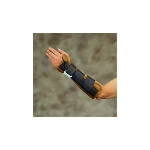 Deroyal - 5020-03 - Wrist / Forearm Splint Vinyl Right Hand Brown Medium