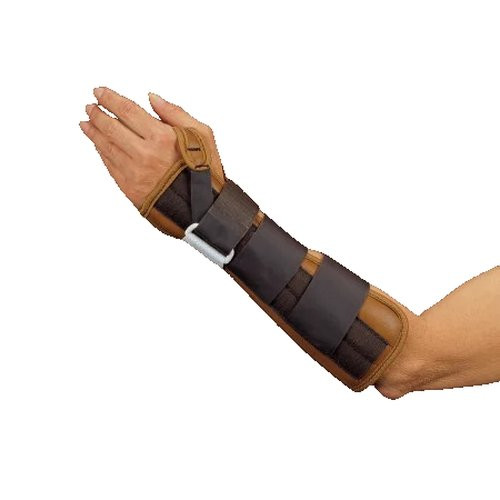 Deroyal - 5020-08 - Wrist / Forearm Splint Vinyl Left Hand Brown Medium