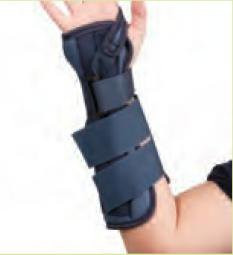 Deroyal - A124106 - Wrist / Forearm Splint Tietex Left Hand Blue Medium