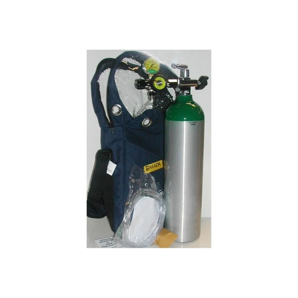 Mada Medical - Oxy-Uni-Pak - 1515A-15 - Oxygen Cylinder Kit (Filled) Size D Aluminum