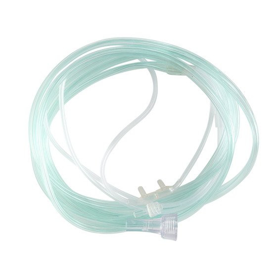 Mckesson - 16-0441 - Etco2 Nasal Sampling Cannula With O2 Delivery Oxygen Pediatric Curved Prong / Nonflared Tip