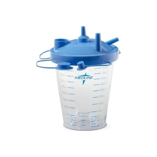 Medline - Hcs7850 - Rigid Suction Canister Kit 850 Ml Sealing Lid