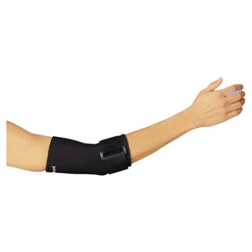Deroyal - Ne7728-76 - Elbow Sleeve With Support Strap 2X - Large Pull - On / Hook And Loop Closure Left Or Right 14 To 16 Inch Forearm Circumference Black
