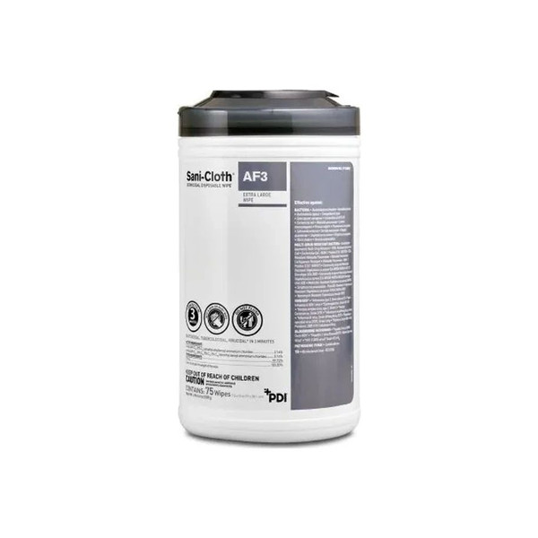 Pdi - Professional Disposables - Sani-Cloth Af3 - P72584 - Surface Disinfectant Cleaner Premoistened Germicidal Manual Pull Wipe 75 Count Canister Mild Scent Nonsterile