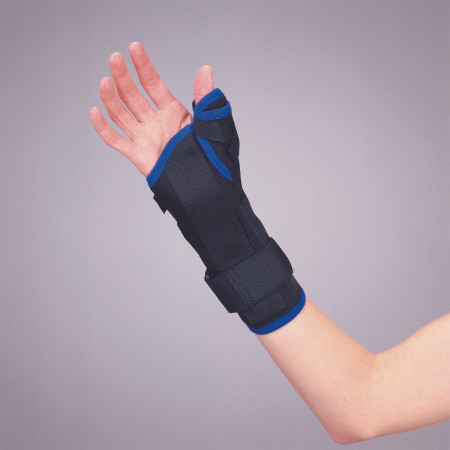 Deroyal - Premium - 350Xll - Wrist / Thumb Brace Low Profile Tietex Left Hand Black X - Large