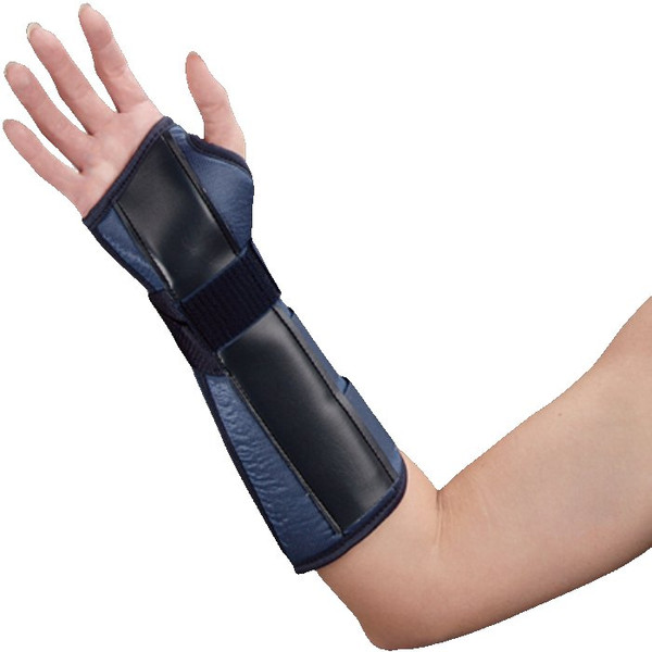 Deroyal - Tx9903-08 - Wrist Brace Metal / Tietex Left Hand Black Blue Medium