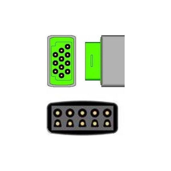Sage Services Group - T02-05-36M - Ecg Cable 11 - Pin Connector Monitor Side, 5 Lead, 3.0M