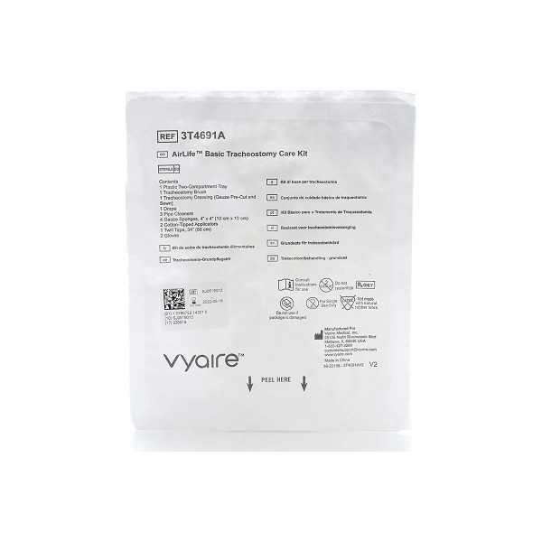 Salter Labs - Airlife - 3T4691A - Basic Tracheostomy Care Standard Kit With Coated Paper Lid