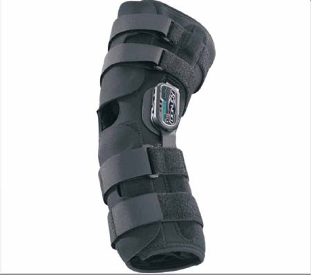 Djo Djorthopedics - Donjoy - 11-0558-5 - Knee Brace Playmaker Standard X - Large Pull - On / Hook And Loop Strap Closure 23 - 1/2 To 26 - Inch Thigh Circumference 17 19 Center 18 20 Calf Left Or Right