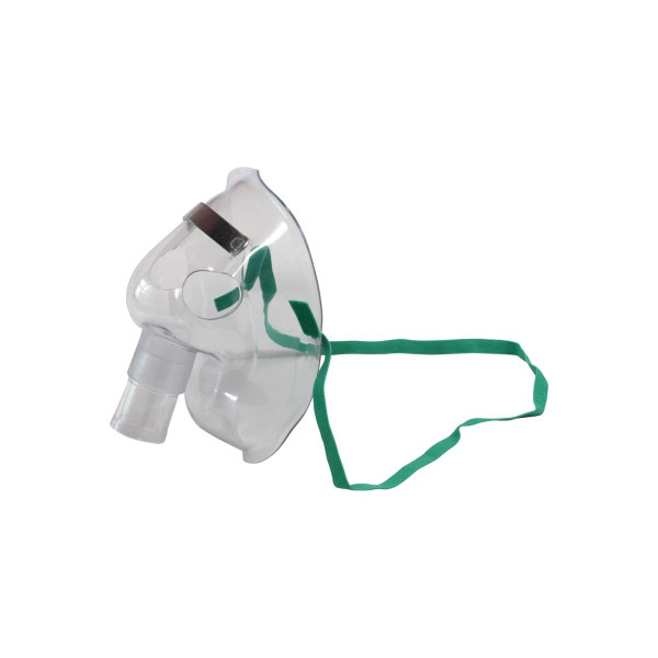 Sunset Healthcare Solutions - Res2200V - Oxygen Mask Full Face Style Pediatric Adjustable Head Strap / Nose Clip