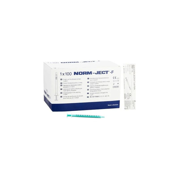 Air Tite - Norm-Ject - Nj-9166017-02 - Tuberculin Syringe 1 Ml Luer Slip Tip Without Safety
