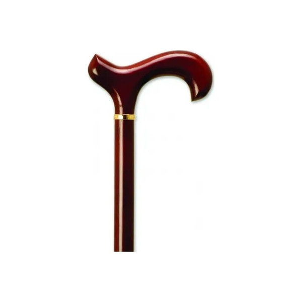 Alex Orthopedics - 05019 - Orthopedic Men'S Derby Handle Cane, Rosewood Stain, 36" - 37" H, 18Mm Rubber Tip, Wood, 250 Lb Weight Capacity