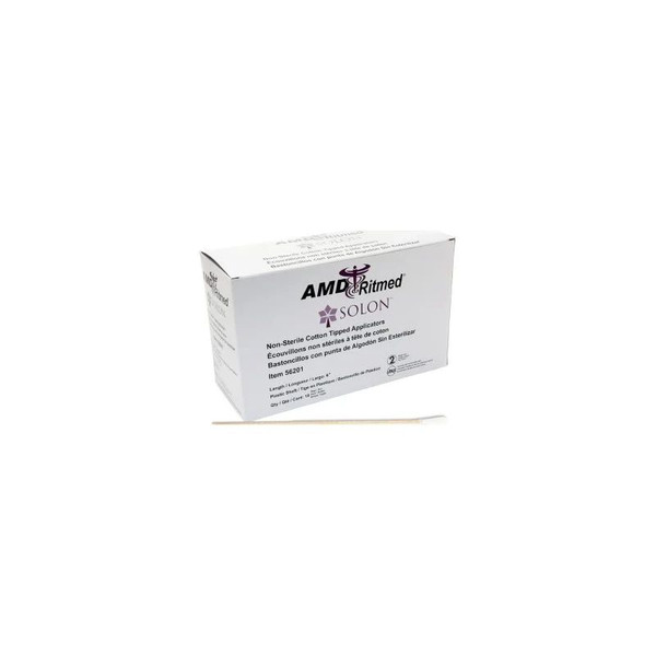 Amd Ritmed - 56225 - Cotton Tip Applicator Non - Sterile 6 Tappered