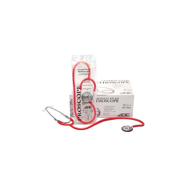 American Diagnostic - 660Rh - Proscope 660 General Exam Stethoscope Red 1 - Tube 22 Inch Single Sided Chestpiece