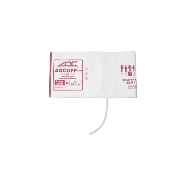 American Diagnostic - Adcuff - 8450-12X-1Hp - Single Patient Use Blood Pressure Cuff 35.5 To 46 Cm Arm Cloth Fabric Large Adult