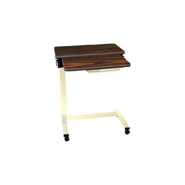 Amfab - Executive - 4850Uc31E - Table, Overbed Exec W/Vanity Opal U - Base Wildcherry Laminate