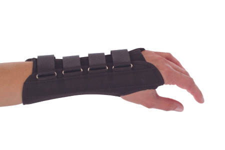 Djo Djorthopedics - Procare - 79-87013 - Wrist Support Aluminum / Cotton Flannel Suede Left Hand Black Small