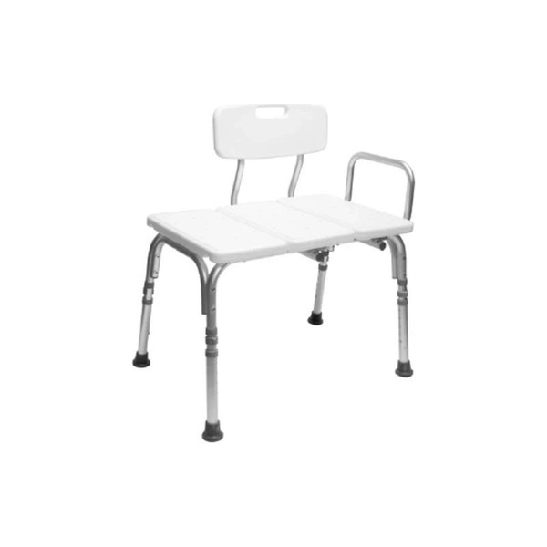 Apex - Carex - Fgb15300 0000 - Knocked Down Bath Transfer Bench Arm Rail 16 To 20 Inch Seat Height 300 Lbs Weight Capacity