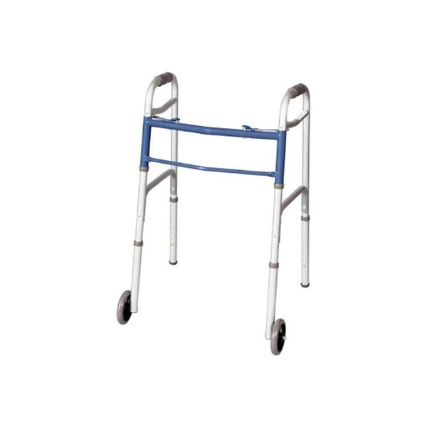 Apex - Carex Classics - Fga87977 0000 - Dual Release Folding Walker Adjustable Height Aluminum Frame 300 Lbs Weight Capacity 31 - 3/4 To 37 - Inch