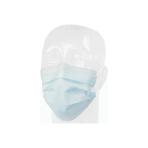 Aspen - Precept - 15120 - Products Procedure Mask Pleated Earloops One Size Fits Most Blue Nonsterile Astm Level 1 Adult
