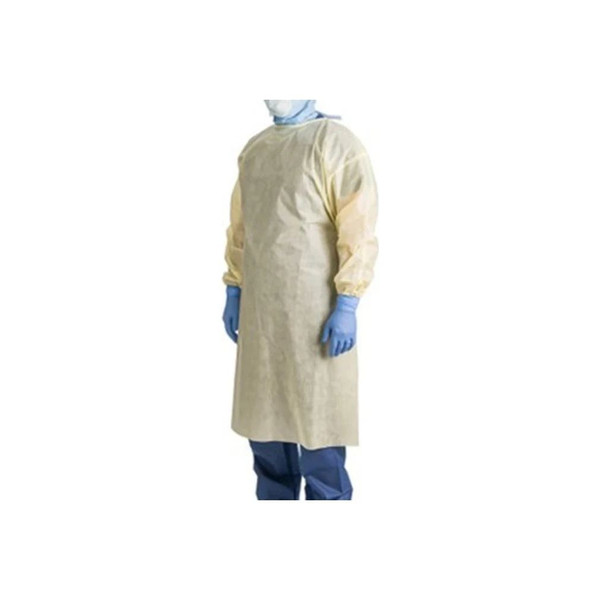 Aspen - Precept - 51177 - Products - Protective Procedure Gown One Size Fits Most Yellow Nonsterile Aami Level 2 Disposable
