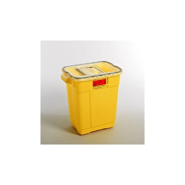 Bd Becton Dickinson - 305604 - Chemotherapy Waste Container Yellow Base 18 - 1/2 X 17 - 3/4 11 - Inch Vertical Entry 9 Gallon