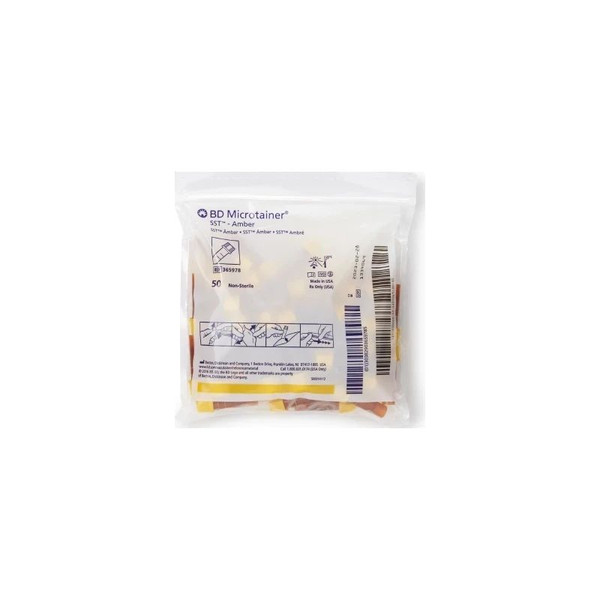Bd Becton Dickinson - Microtainer - 365978 - Sst Capillary Blood Collection Tube Clot Activator / Separator Gel Additive 400 L To 600 Microgard Closure Plastic